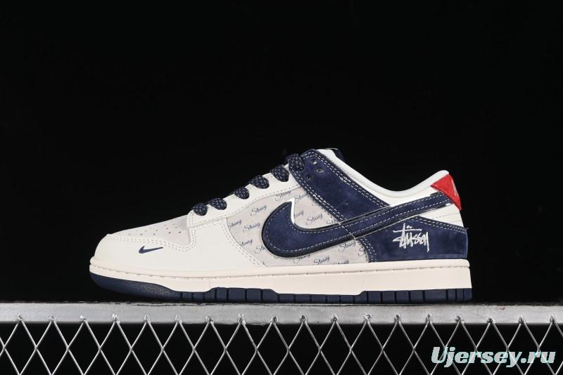 Nike SB Dunk Low Stussy Anniversary Edition Custom Premium Low-Top Skateboarding Shoes - XX2025-609