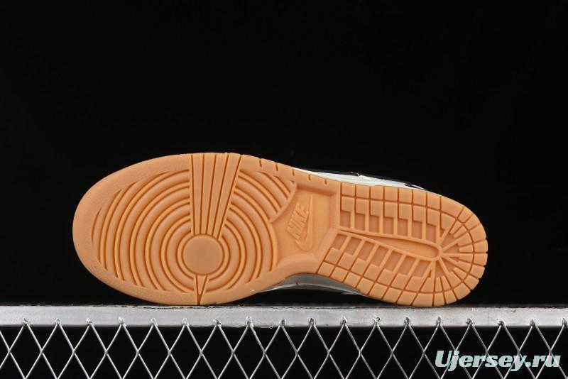 Nike SB Dunk Low Black 8 Collaboration - Beige Grey Black Gum Anniversary Custom Low-Top Casual Skate Shoes - CH6336-227