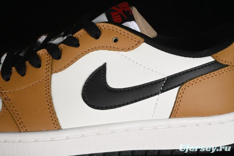 Nike Air Jordan 1 Low OG AJ1 Black Brown Low-Top Lifestyle Basketball Shoes - CZ0790-107