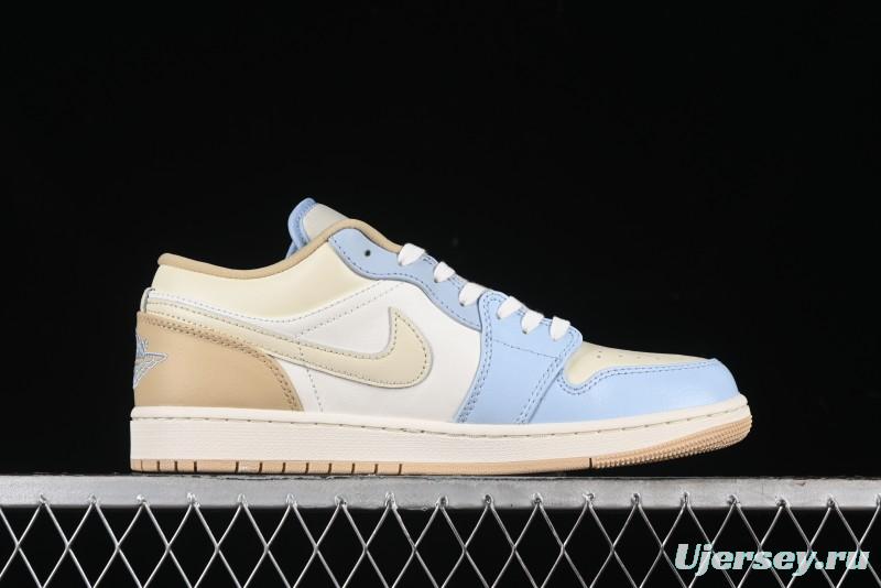 Nike Air Jordan 1 Low OG AJ1 White Brown Low Top Casual Basketball Shoes - HQ4186-111