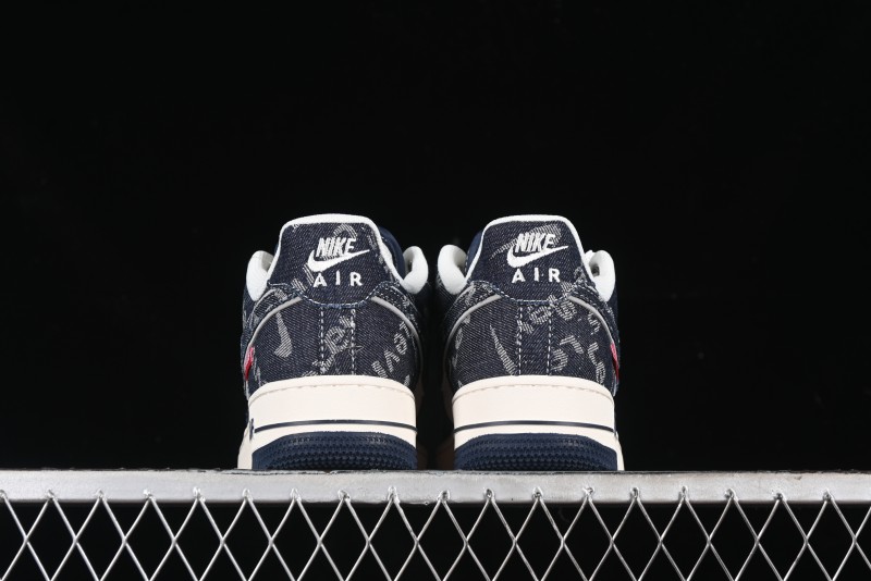 Nike Air Force 1 '07 Low Levi's Collaboration - Dark Denim Low-Top Casual Sneakers SJ6698-002