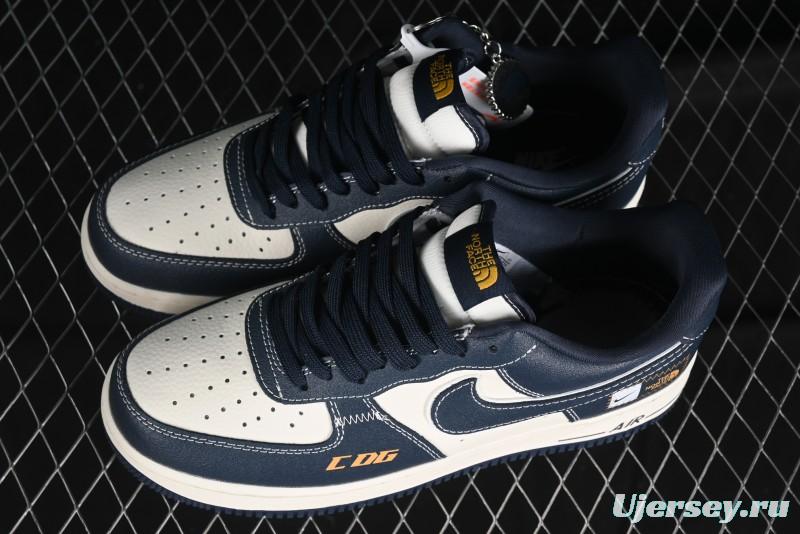 Nike Air Force 1 '07 Low The North Face x CDG Dark Blue Casual Sneakers - KK1988-014