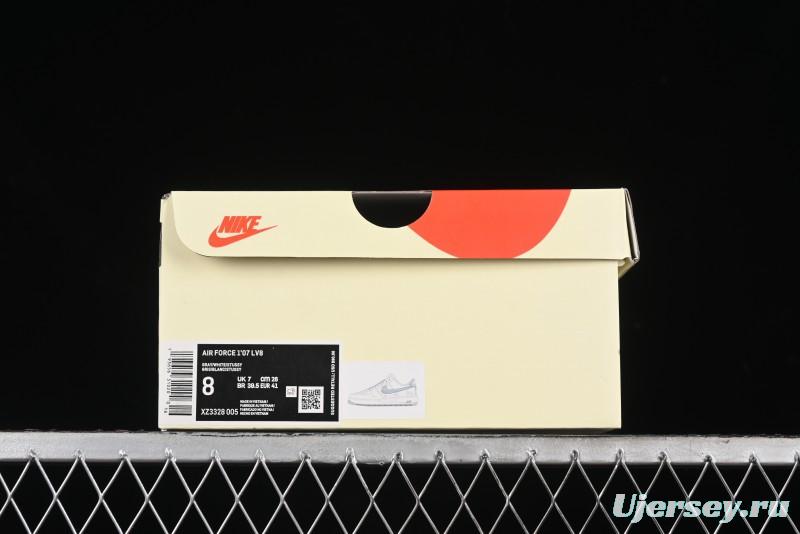 Nike Air Force 1 '07 Low Stussy Collaboration - Brushed Grey Low-Top Casual Sneakers - XZ3328-005