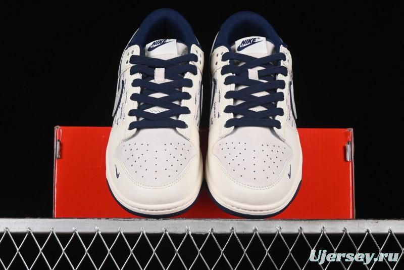 Nike SB Dunk Low Supreme Collaboration - Off-White Double Swoosh Anniversary Custom Low-Top Casual Sneakers - XX2025-288