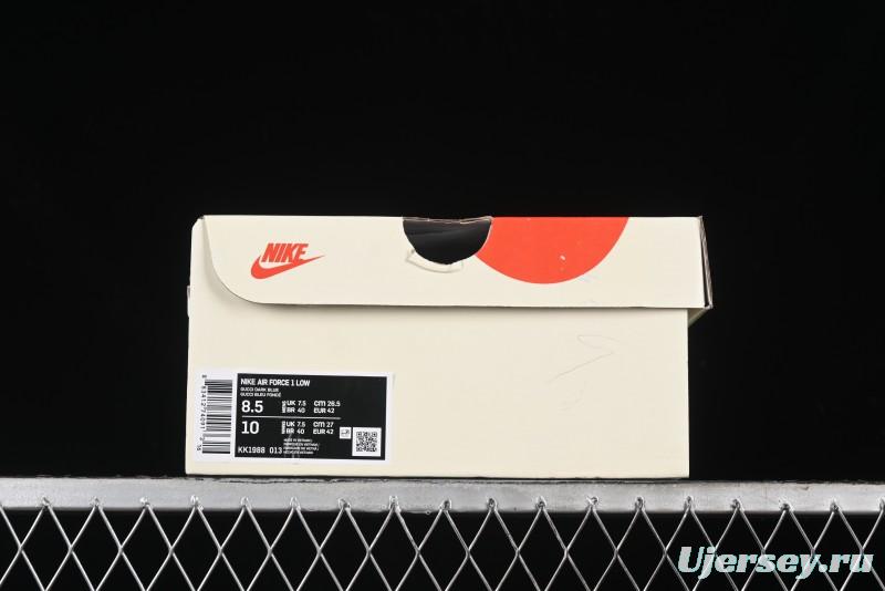 Nike Air Force 1 '07 Low Gucci Stone Island Collaboration - Off White Graphite Low-Top Casual Sneakers - KK1988-013