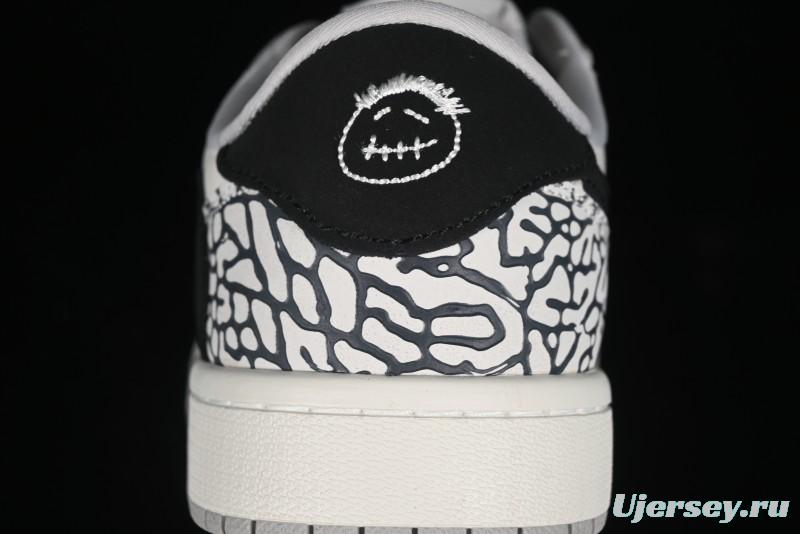 Nike Travis Scott x Fragment Design x Air Jordan 1 Low OG SP AJ1 Supreme Collaboration - JH6089-003