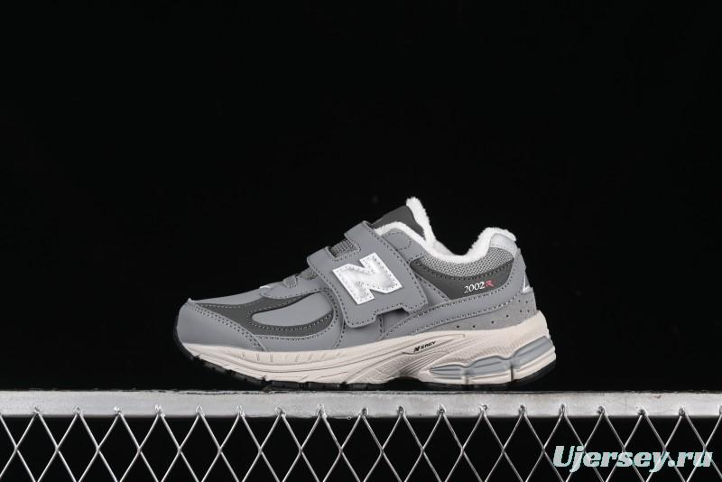 New Balance 2002R Series Kids' Hook & Loop Warm Lined Shoes - PV2002RG