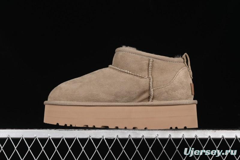 UGG Classic Ultra Mini Platform 3CM Short Boots with Genuine Shearling - 1135092