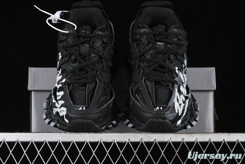 Balenciaga Track Sneaker with Transparent Heel Strap - WTRHW1090