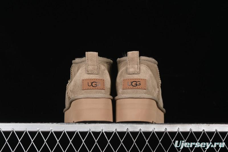 UGG Classic Ultra Mini Platform 3CM Short Boots with Genuine Shearling - 1135092