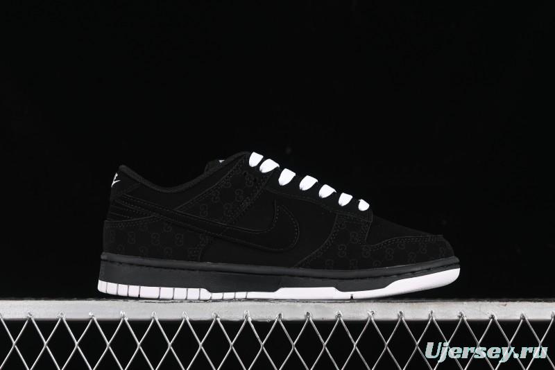Nike SB Dunk Low Gucci Collaboration Dark Floral Pattern Anniversary Custom Low-Top Casual Sneakers - FC1688-140