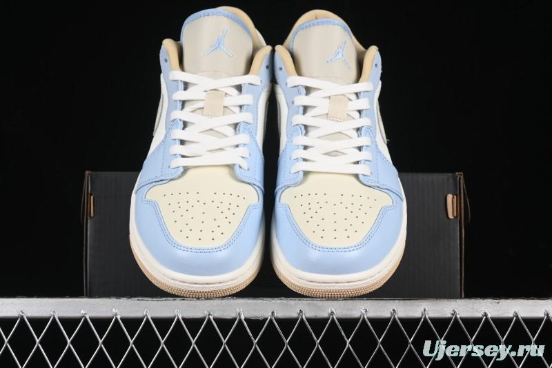 Nike Air Jordan 1 Low OG AJ1 White Brown Low Top Casual Basketball Shoes - HQ4186-111