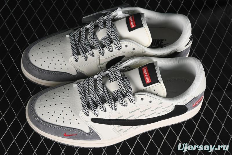 Nike Travis Scott x Fragment Design x Air Jordan 1 Low OG SP AJ1 Supreme Collaboration - XY2688-120