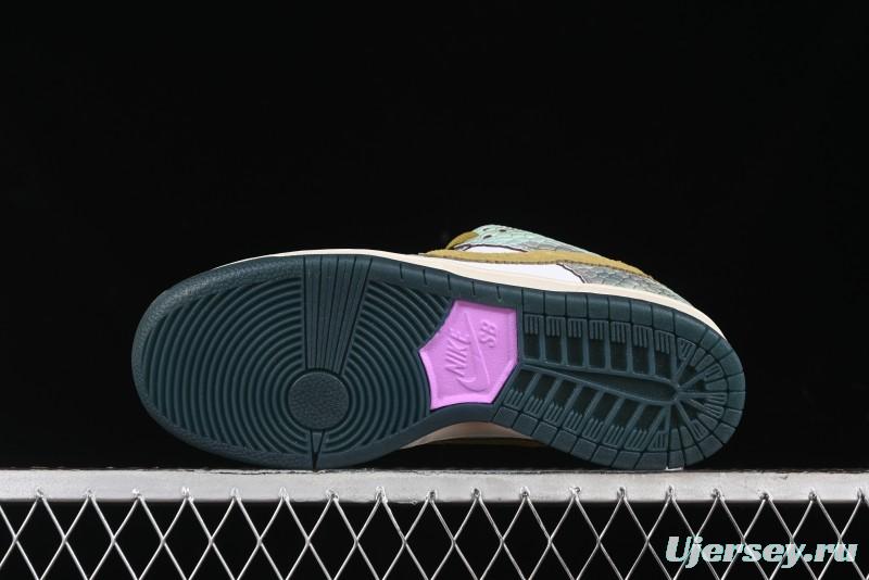 Nike Alexis Sablone x SB Dunk Low Reptile SB Low Top Casual Skate Shoes - HJ3386-300