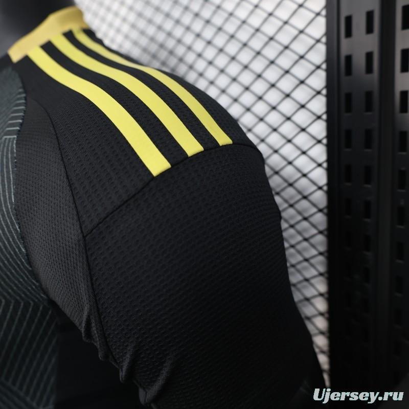 Player Version 25/26 Al-Ahli Saudi FC Black with Geometric Pattern Jersey