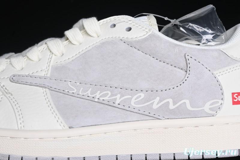 Nike Travis Scott x Fragment Design x Air Jordan 1 Low OG SP AJ1 Collaborative Sneakers - XS3086-004