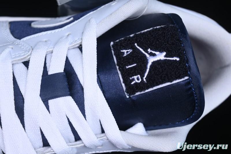 Nike Air Jordan 1 Low AJ1 Navy Blue Silk Casual Sneakers - FZ8778-044