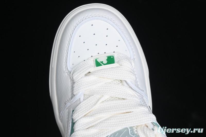 New York Yankees MLB Chunky Liner Wide Saffiano Platform Casual Sneakers - 3ASXCWN4N07MTM