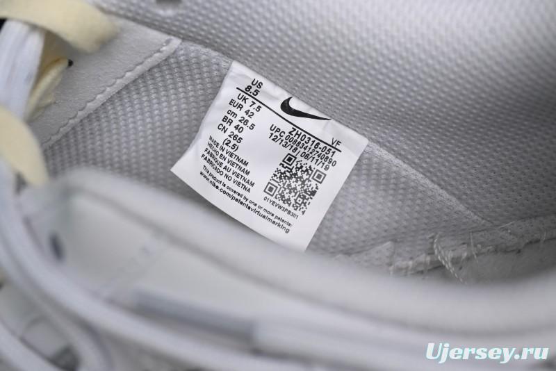 Nike Air Force 1 '07 Low Silver Hook Off-White Style Casual Sneakers - ZH0316-049