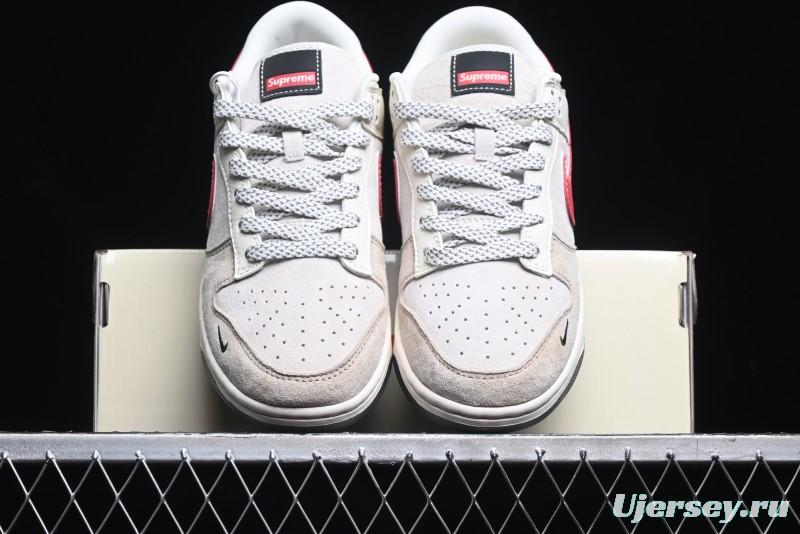 Nike SB Dunk Low Supreme Collaboration - Hello Kitty Anniversary Customized Low-Top Casual Sneakers - XY1688-018