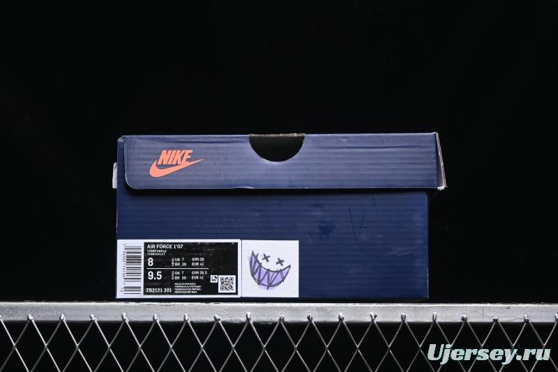 Nike Air Force 1 '07 Low Purple Taro Demon Casual Sneakers - ZB2121-301