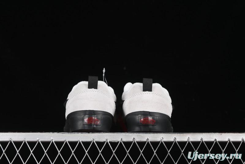 Vans Knu Skool Halloween White Black Low Top Retro Casual Vulcanized Slip On Shoes - VN0009QCSWE