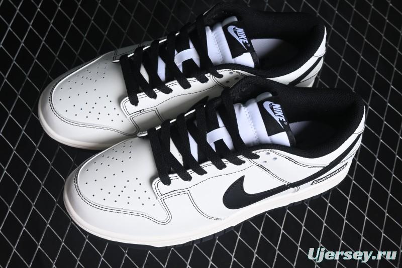 Nike Dunk Low Retro Panda Oxidized Vintage High Street Casual Sneakers - DD1391-100