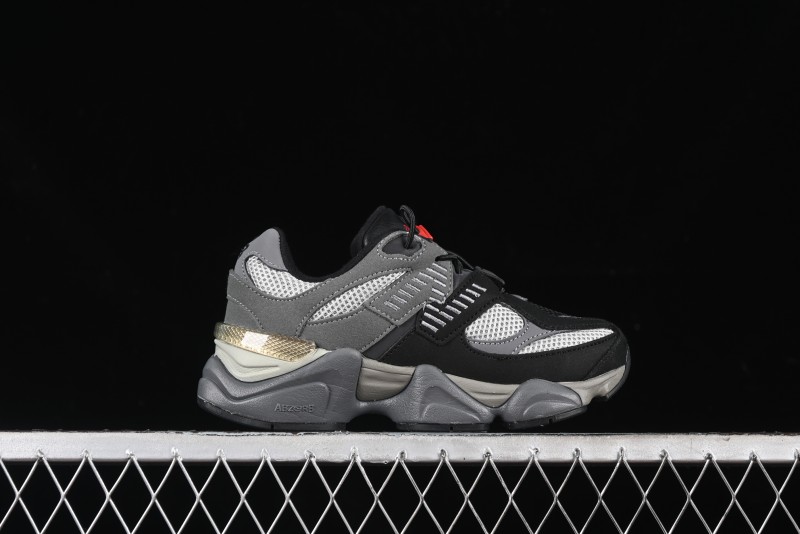 New Balance 9060 Series Hook and Loop Kids Sneakers - PV9060BLK