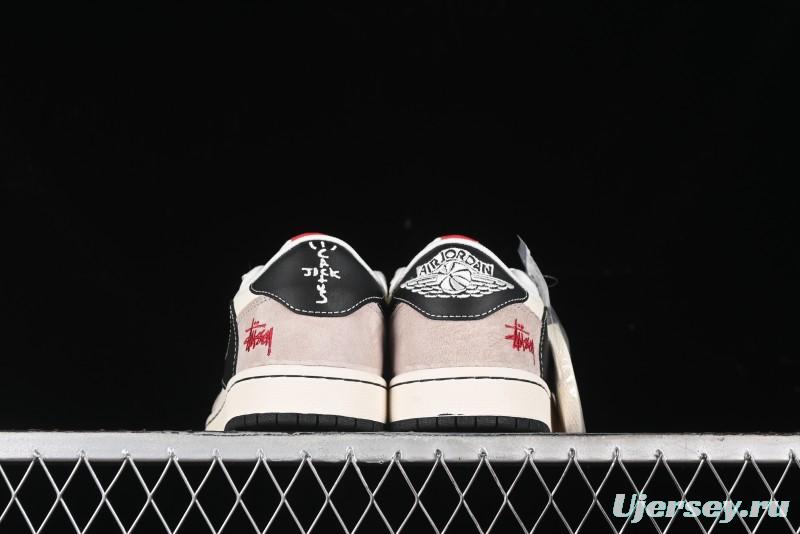 Nike Travis Scott x Fragment Design x Air Jordan 1 Low OG SP AJ1 Retro Sneakers - SJ2068-131