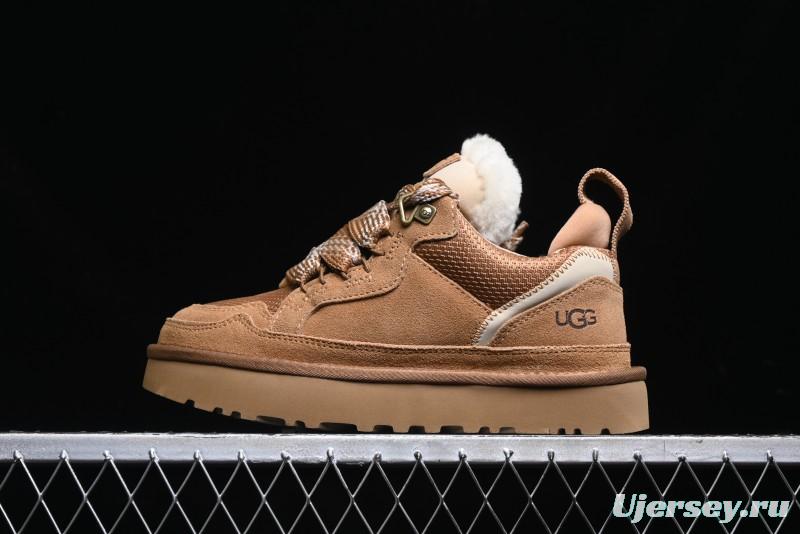 UGG Classic Ultra Mini Mel Dual Color Lace-Up Low-Top Casual Shoes - 1144032