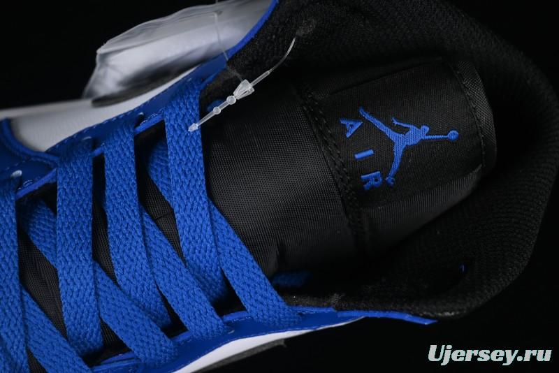 Nike Air Jordan 1 Mid AJ1 Basketball Shoes White Blue - DQ8423-402