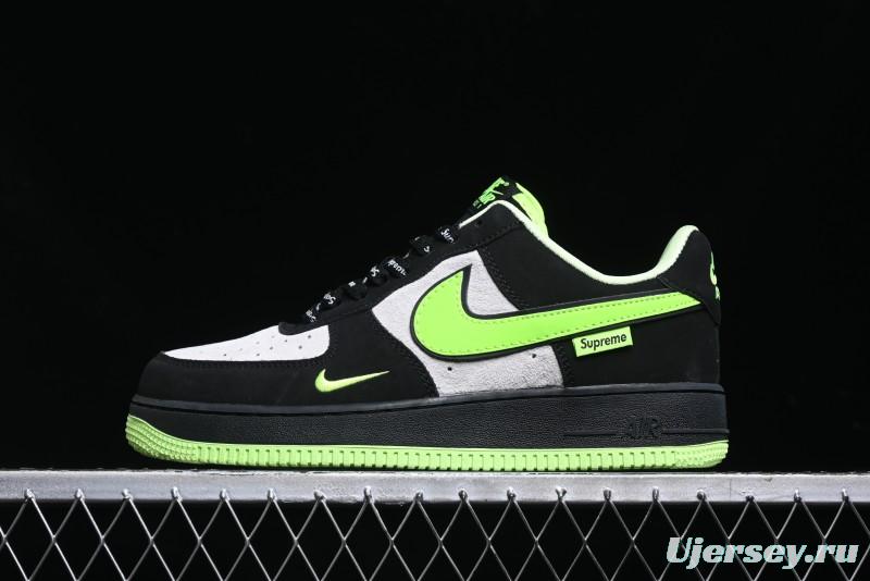 Nike Air Force 1 '07 Low Supreme Collaboration - Night Glow Low-Top Casual Sneakers - DF0188-009