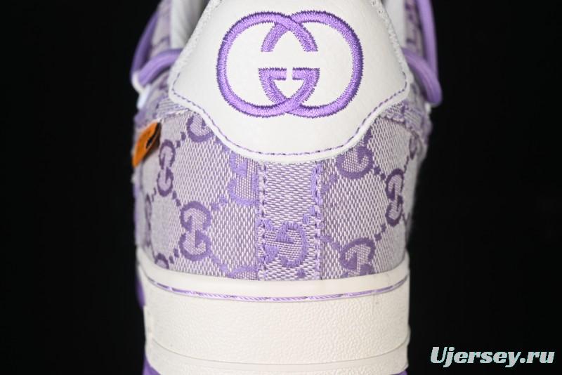 Nike Air Force 1 '07 Low x Gucci Pink Lace-Up Casual Sneakers - BD7700-022