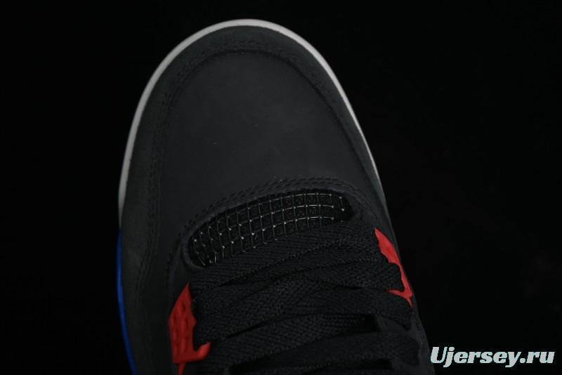 Nike Air Jordan 4 Retro Sneakers in Black, Blue and Neutral Grey - FV5029-003