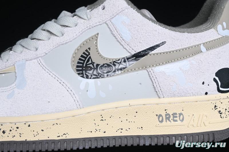 Nike Air Force 1 '07 Low Milk Cookie Custom Low-Top Casual Sneakers for Autumn Winter - KL1210-111