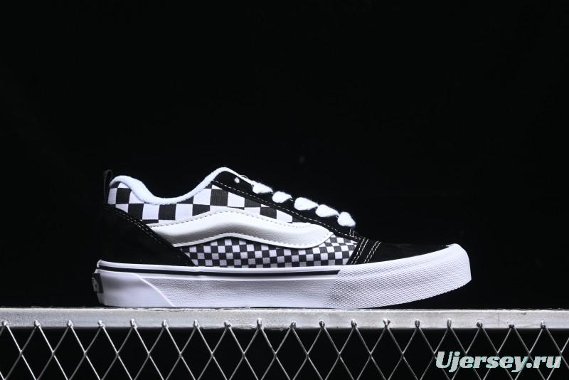 Vans Knu Skool Checkerboard Low Top Retro Casual Vulcanized Sneakers - VN0009QCIVG