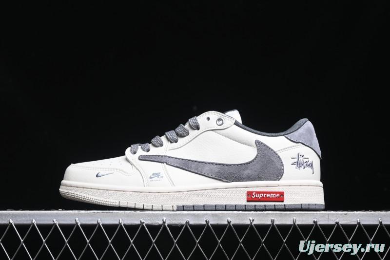 Nike Travis Scott x Fragment Design x Air Jordan 1 Low OG SP AJ1 Retro Sneakers - SJ2068-125