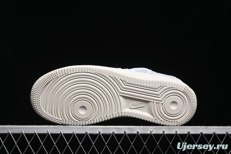 Nike Air Force 1 '07 Low Silver Hook Off-White Style Casual Sneakers - ZH0316-049