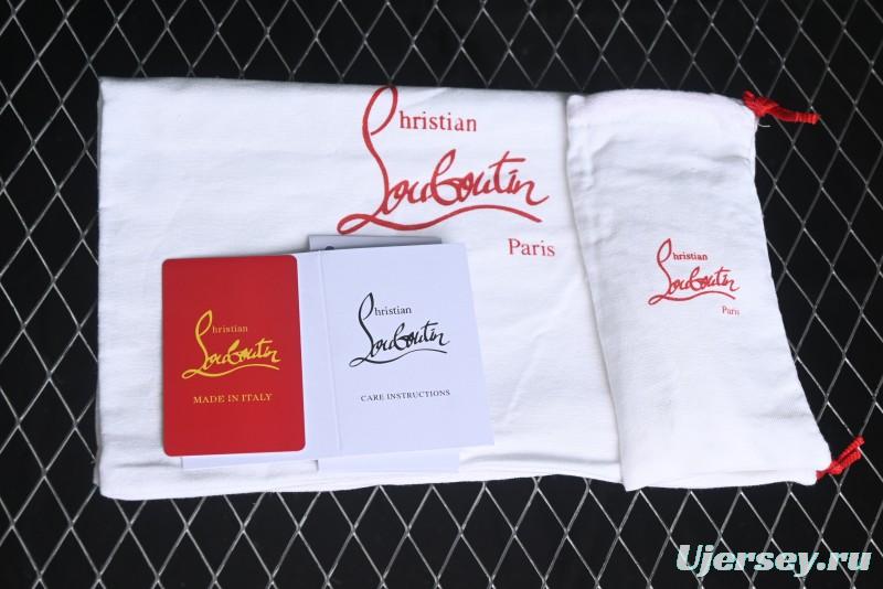 Christian Louboutin Funnyto Flat French Luxury Brand Low-Top Sneakers in Purple Color Block - X.D4