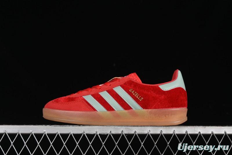 Adidas Originals Gazelle Indoor Sneakers with Thick Sole for Casual Wear Non-Slip耐磨 Low-Top Board Shoes - IG6786