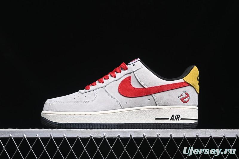 Nike Air Force 1 '07 Low Halloween Collaboration - Red Grey Pig Version Low Top Casual Sneakers - KK1988-020