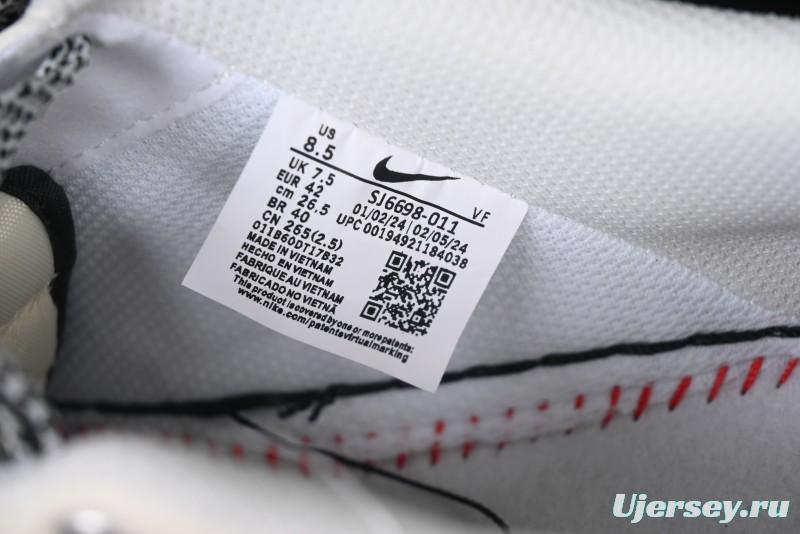 Nike Air Force 1 '07 Low Stussy Collaboration - Black Woven Label Low-Top Casual Sneakers - SJ6698-011