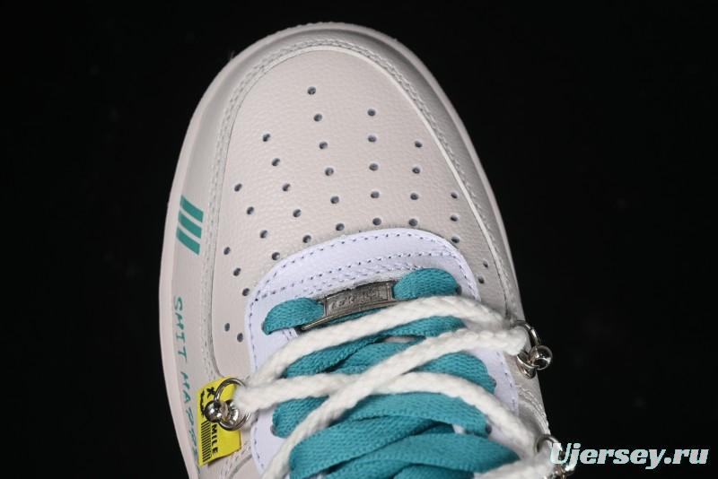 Nike Air Force 1'07 Low "Keep Smile" Casual Lace-Up Sneakers - DZ1328-112