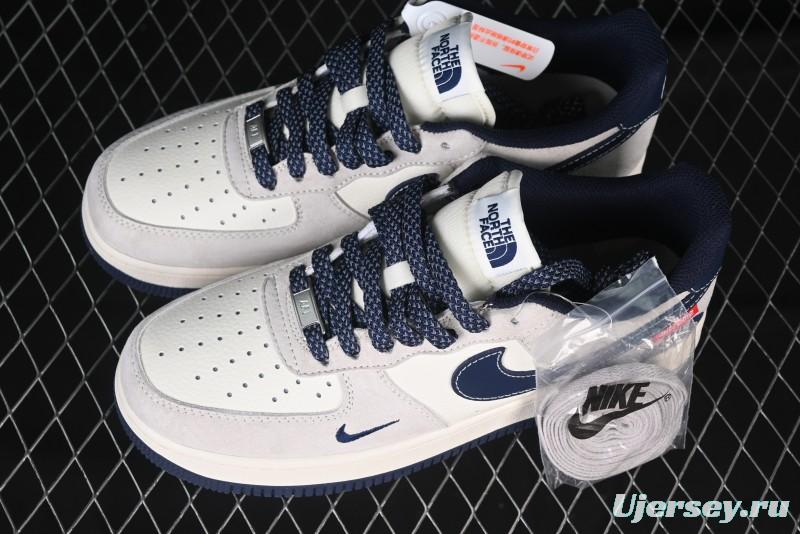 Nike Air Force 1 '07 Low Supreme The North Face Collaboration - Pig Eight Navy Blue Casual Sneakers - XZ6188-118