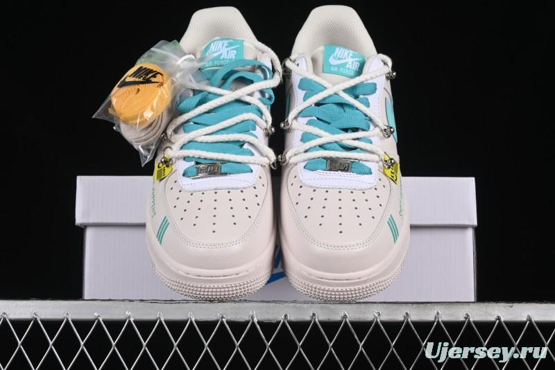 Nike Air Force 1'07 Low "Keep Smile" Casual Lace-Up Sneakers - DZ1328-112