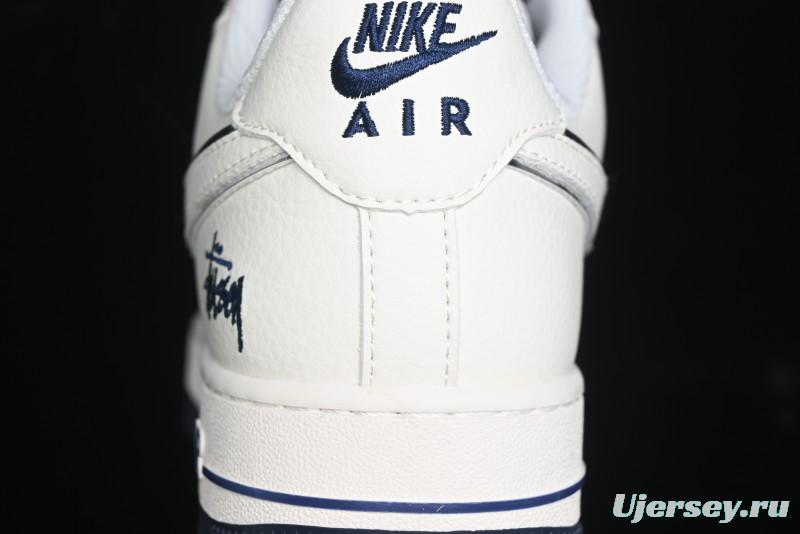 Nike Air Force 1 '07 Low Stussy Collaboration - White Black Sneakers - XZ6188-728