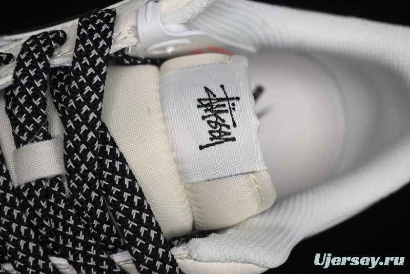 Nike Air Force 1 '07 Low Stussy Collaboration - Black Sail Metallic Silver - XZ3328-506