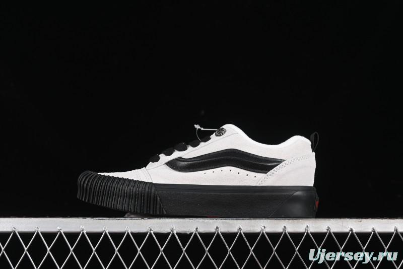 Vans Knu Skool Halloween White Black Low Top Retro Casual Vulcanized Slip On Shoes - VN0009QCSWE