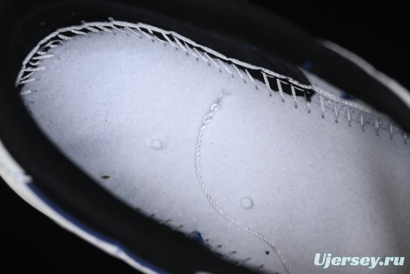 Nike Travis Scott x Fragment Design x Air Jordan 1 Low OG SP AJ1 Stussy Collaboration - Black Blue Line Low Top Casual Sneakers - SJ2068-113