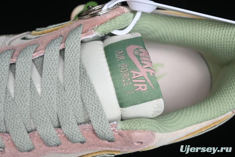 Nike Air Force 1 '07 Low Peach Trees Christmas Eve Limited Custom Casual Sneakers - CD1212-777